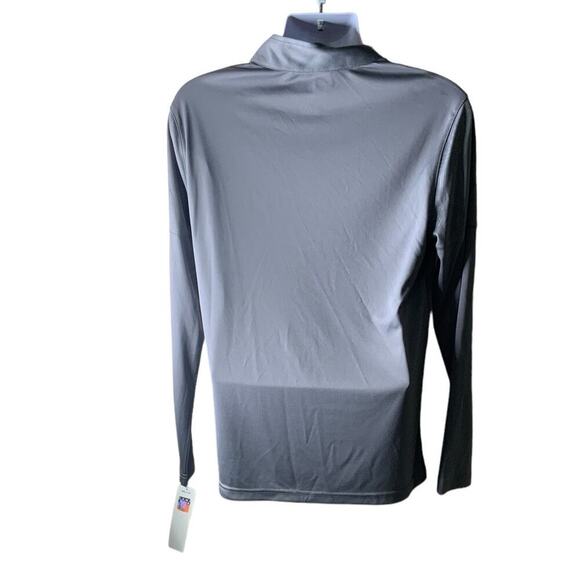 NFL Kansas City Chiefs Football Shirt Men M 1/2 Zip Mock Activewear Pullover NWT - Picture 2 of 10